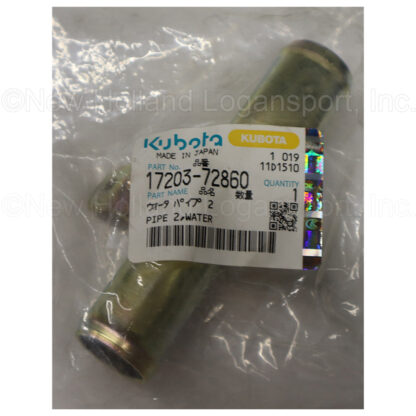 Kubota Water Pipe Part # 17203-72860 - Image 2