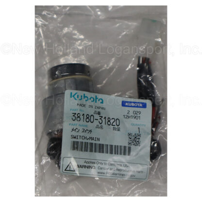 Kubota Main Switch Part # 38180-31820 - Image 2