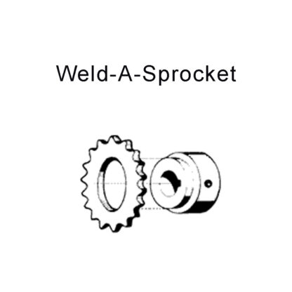 Burns 12-Tooth 40-Chain 1/2" Pitch Weld-On Sprocket (Ref # 4012V) Part # 20004012 - Image 2